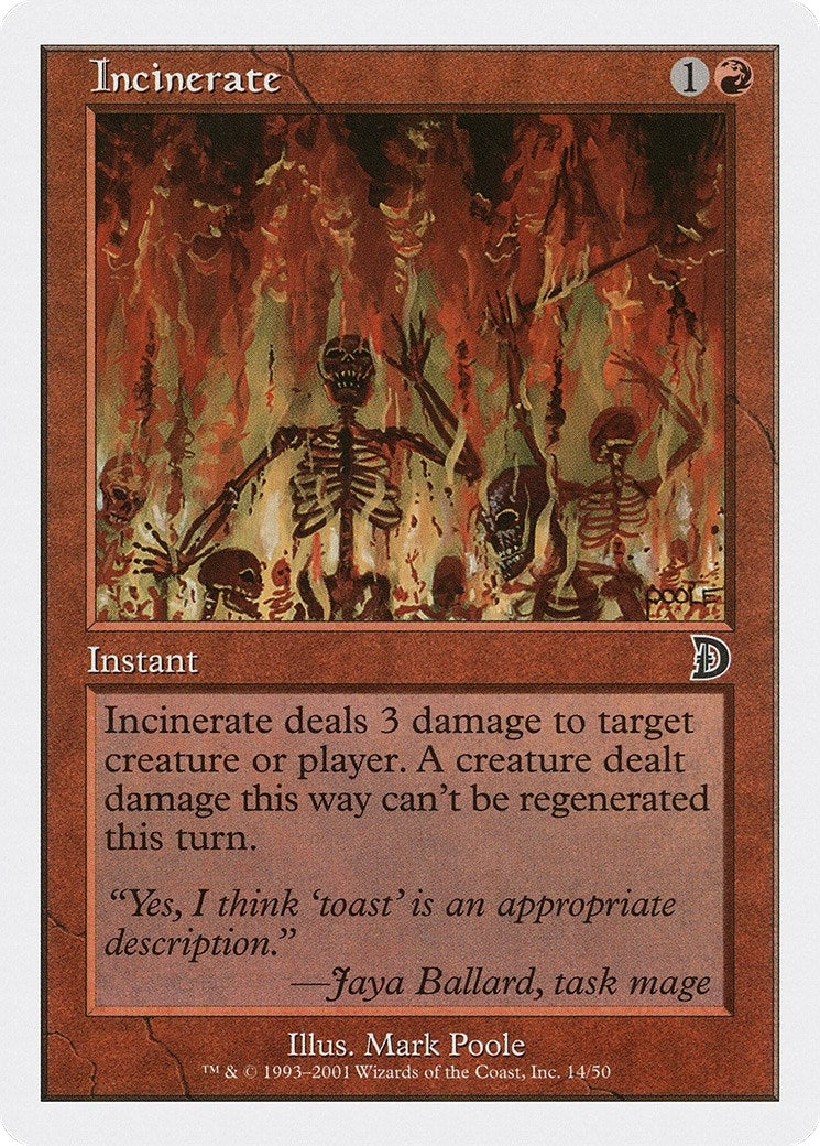 Image for Incinerate (14) (Deckmasters Garfield vs Finkel) - Magic: The Gathering