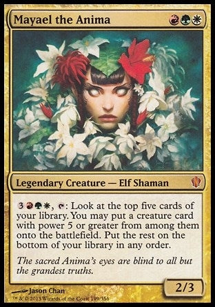 Image for Mayael the Anima (Commander 2013) (199) (Oversize Cards) - Magic: The Gathering