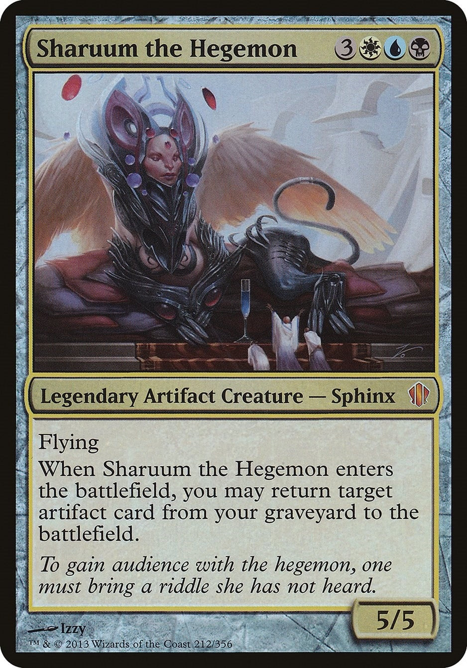 Image for Sharuum the Hegemon (Commander 2013) (212) (Oversize Cards) - Magic: The Gathering