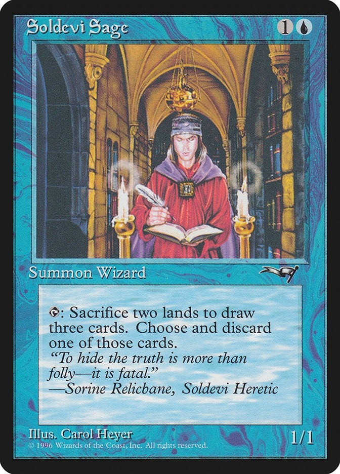 Image for Soldevi Sage (2 Candles) (52) (Alliances) - Magic: The Gathering