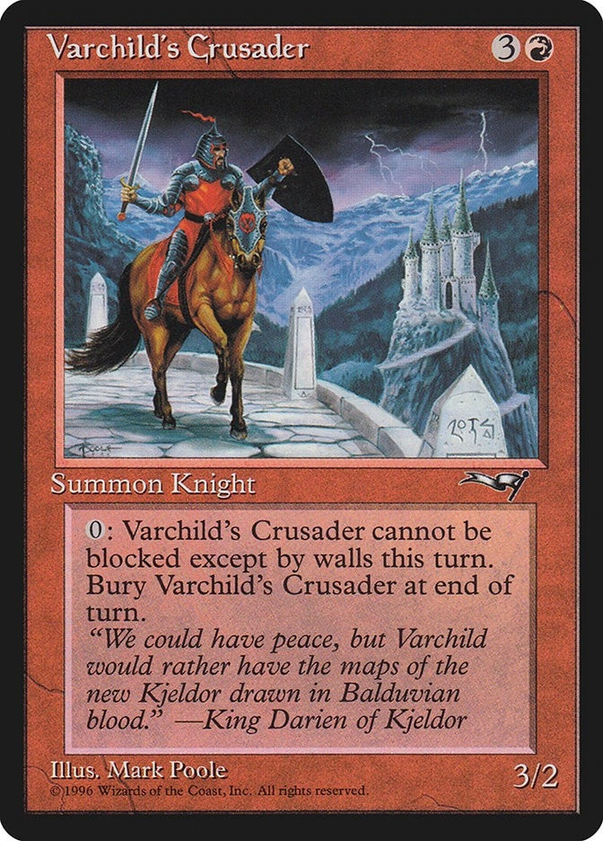 Image for Varchild's Crusader (Castle) (121) (Alliances) - Magic: The Gathering