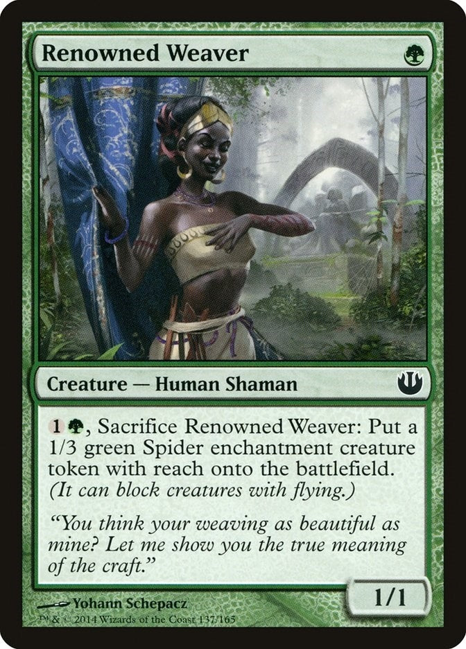 Image for Renowned Weaver (137) (Journey Into Nyx) - Magic: The Gathering