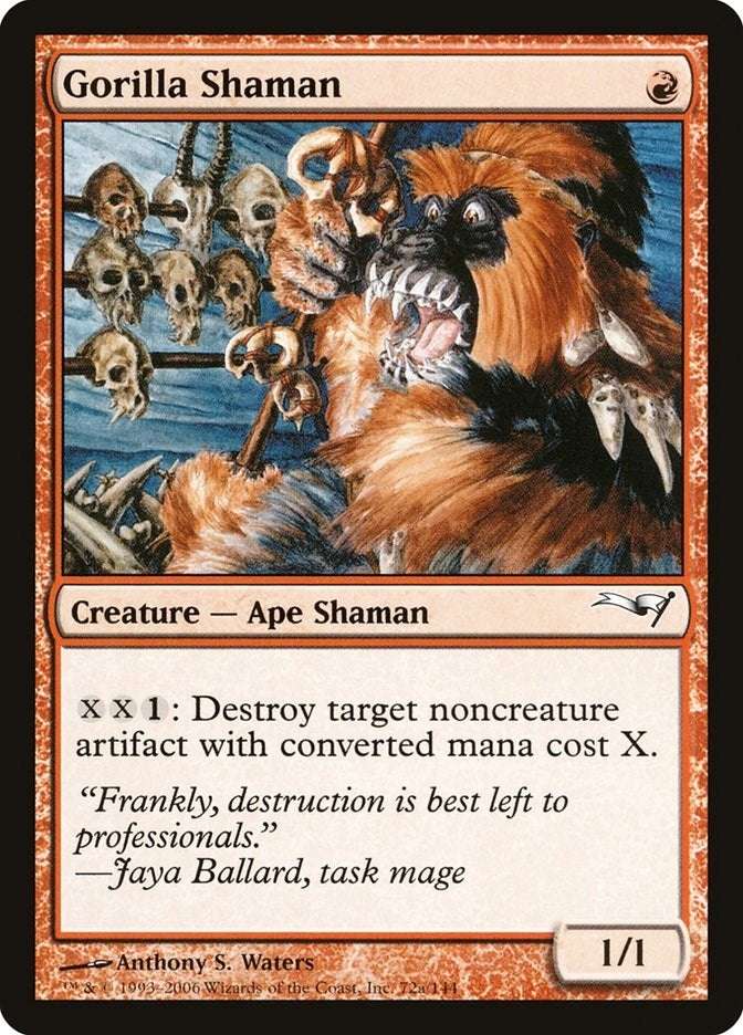 Image for Gorilla Shaman (72a) (Coldsnap Theme Deck Reprints) - Magic: The Gathering