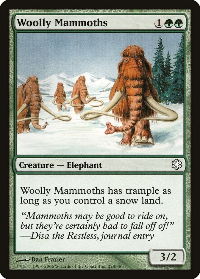 Image for Woolly Mammoths (278) (Coldsnap Theme Deck Reprints) - Magic: The Gathering
