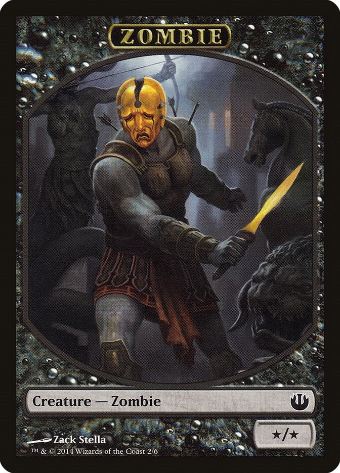 Image for Zombie Token (2) (Journey Into Nyx) - Magic: The Gathering