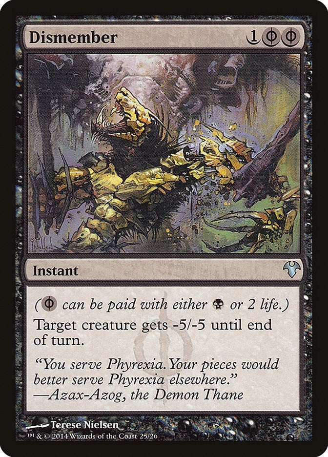 Image for Dismember (25) (Magic Modern Event Deck) - Magic: The Gathering