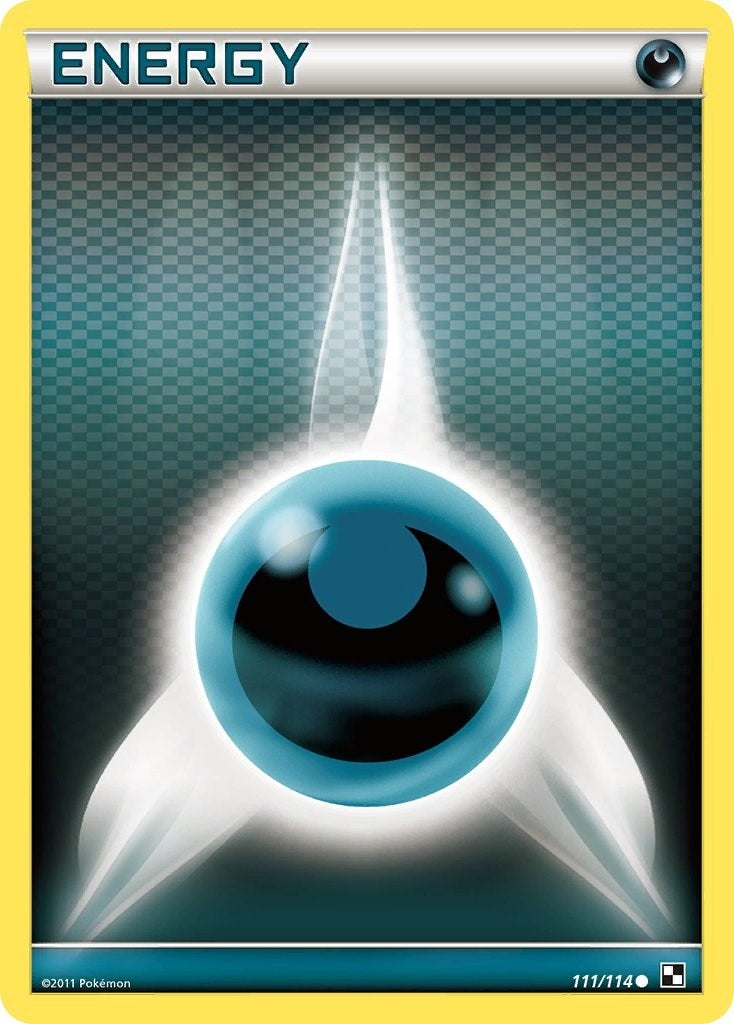 Image for Darkness Energy (Basic) (111/114) (Black and White) - Pokemon