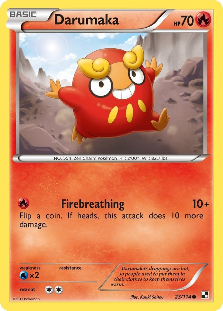 Image for Darumaka (23) (23/114) (Black and White) - Pokemon