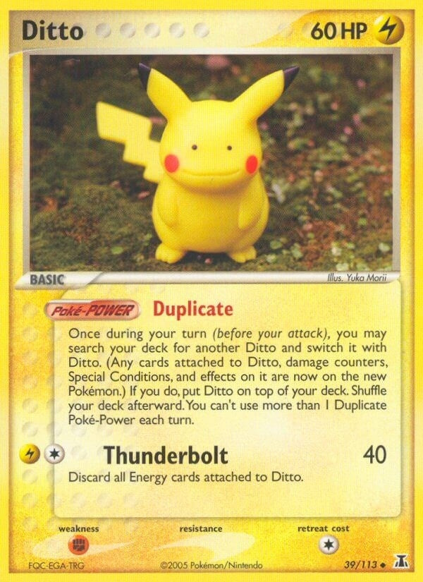 Image for Ditto - 039/113 (Pikachu) (39/113) (Delta Species) - Pokemon