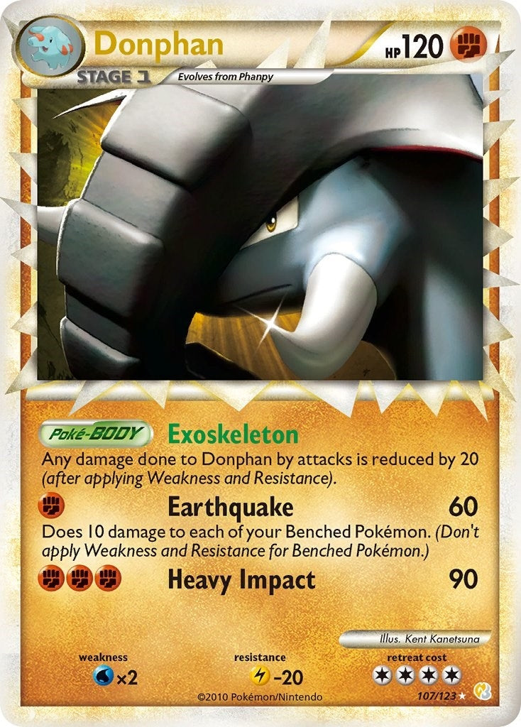 Image for Donphan (Prime) (107/123) (HeartGold SoulSilver) - Pokemon