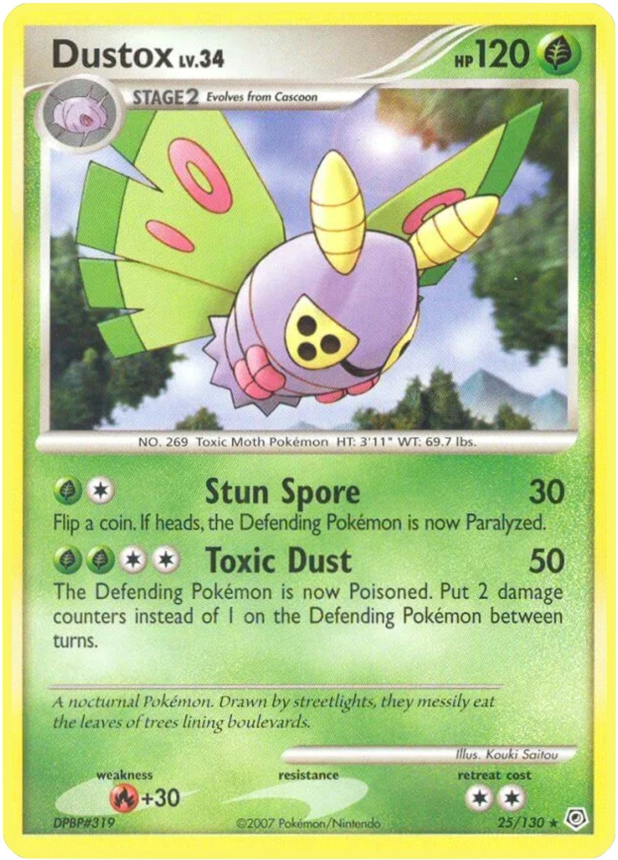 Image for Dustox (25/130) (Diamond and Pearl) - Pokemon