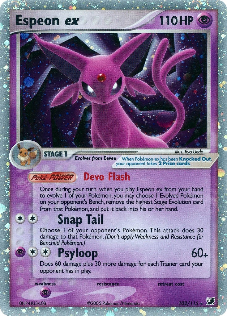 Image for Espeon ex (102/115) (Unseen Forces) - Pokemon