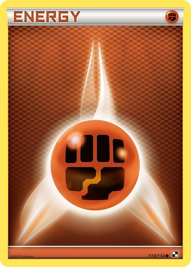 Image for Fighting Energy (110/114) (Black and White) - Pokemon