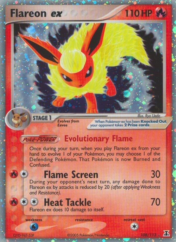 Image for Flareon ex (108/113) (Delta Species) - Pokemon