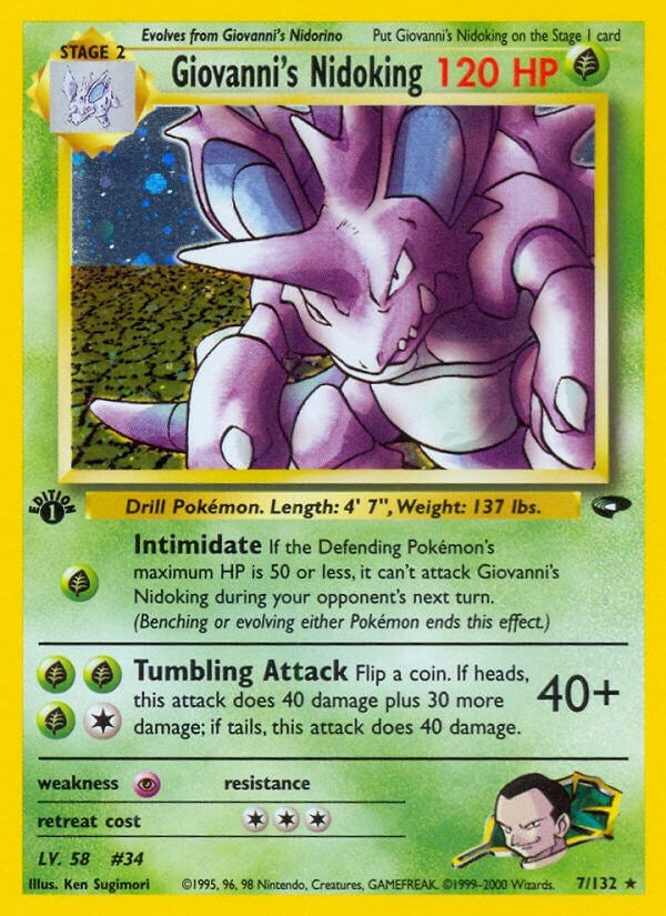Image for Giovanni's Nidoking (007/132) (Gym Challenge) - Pokemon