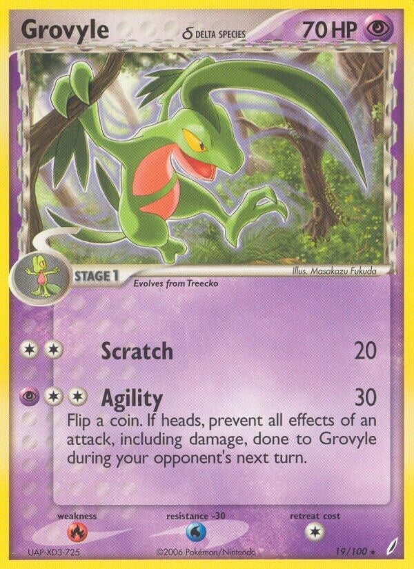 Image for Grovyle (Delta Species) (19/100) (Crystal Guardians) - Pokemon