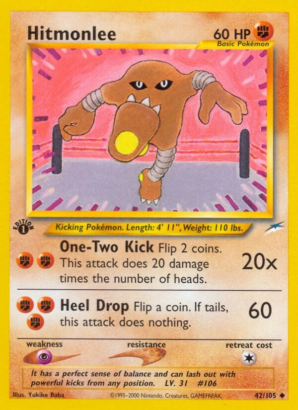Image for Hitmonlee (042/105) (Neo Destiny) - Pokemon