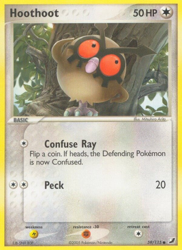 Image for Hoothoot (59/115) (Unseen Forces) - Pokemon