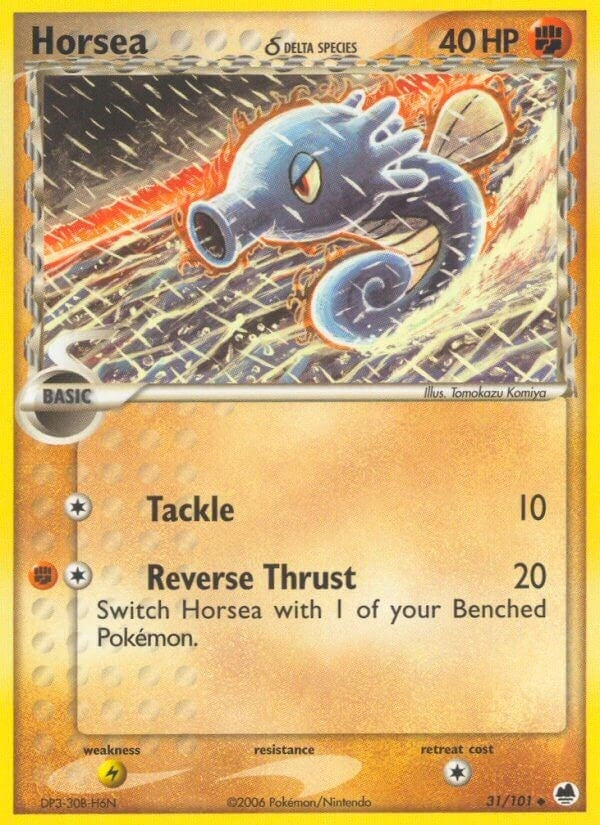 Image for Horsea - 031/101 (Delta Species) (31/101) (Dragon Frontiers) - Pokemon