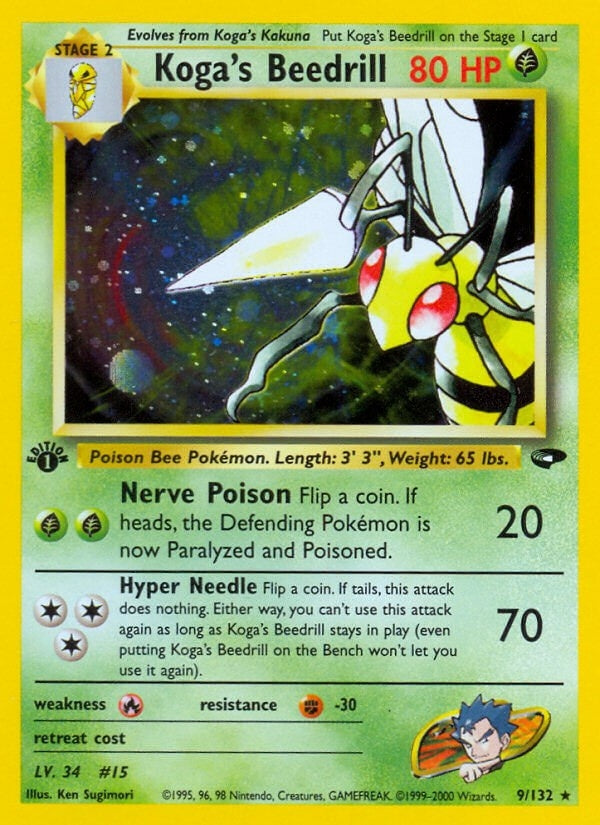 Image for Koga's Beedrill (009/132) (Gym Challenge) - Pokemon