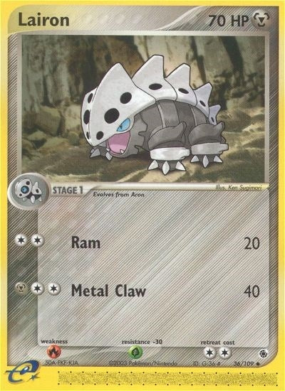 Image for Lairon (36/109) (Ruby and Sapphire) - Pokemon