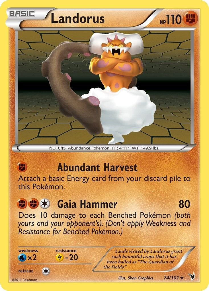 Image for Landorus (74/101) (Noble Victories) - Pokemon