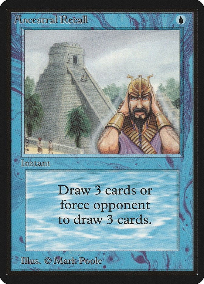 Image for Ancestral Recall (Beta Edition) - Magic: The Gathering