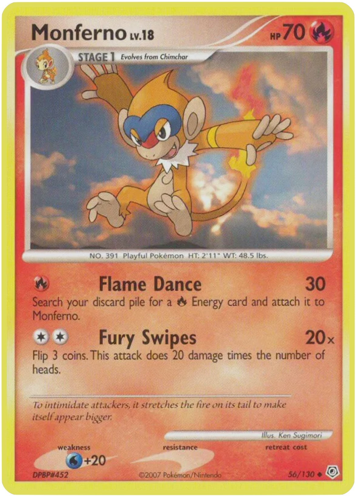 Image for Monferno (56/130) (Diamond and Pearl) - Pokemon