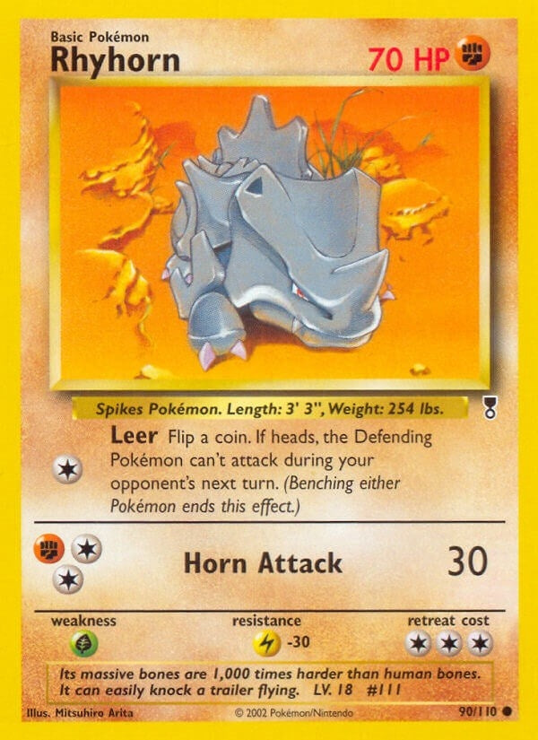 Image for Rhyhorn (090/110) (Legendary Collection) - Pokemon