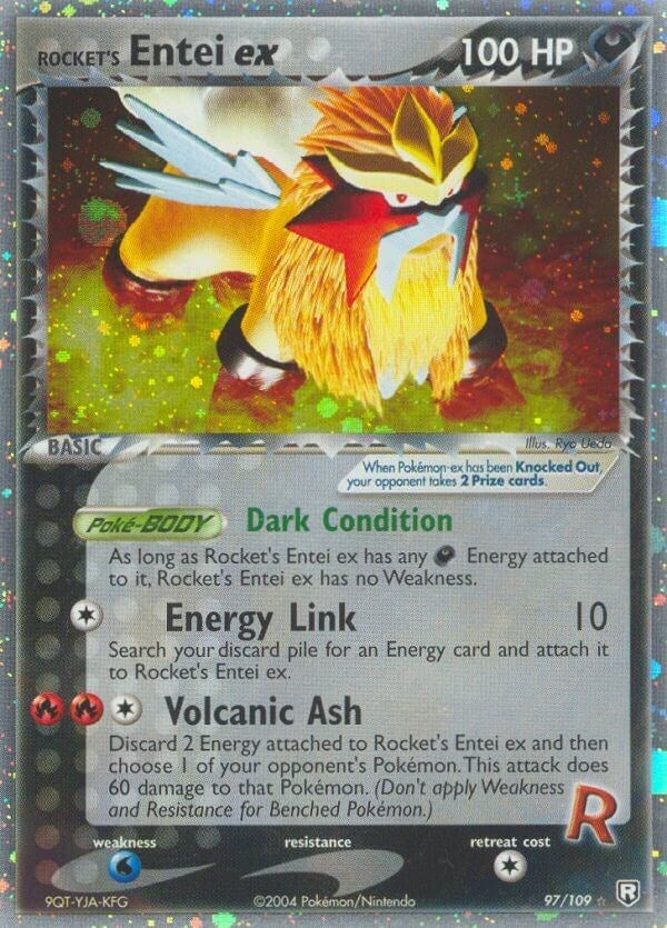 Image for Rocket's Entei ex (97/109) (Team Rocket Returns) - Pokemon