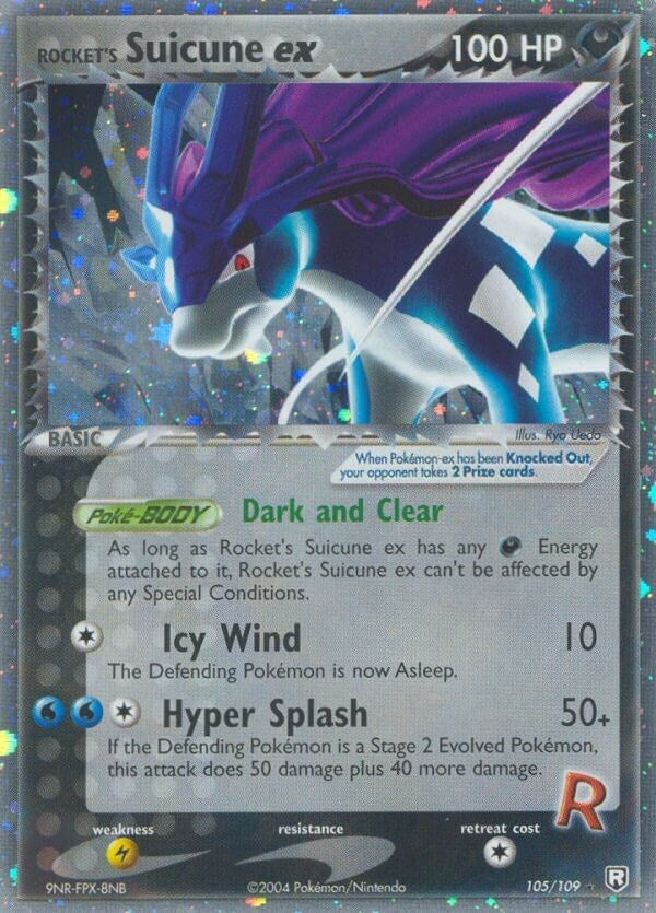 Image for Rocket's Suicune ex (105/109) (Team Rocket Returns) - Pokemon