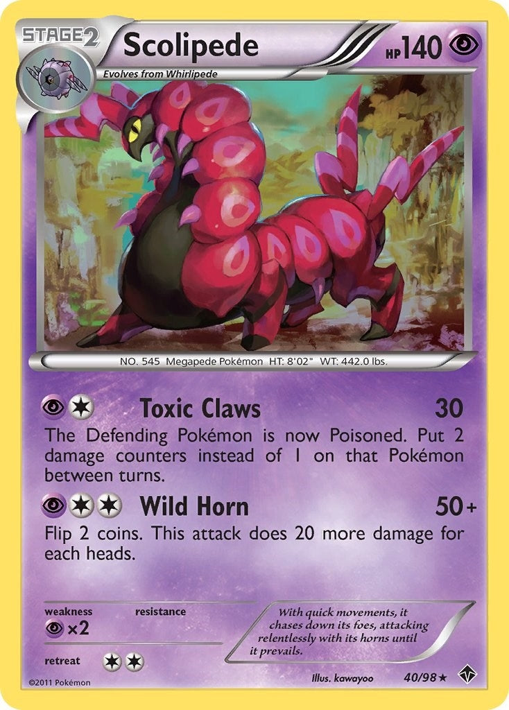 Image for Scolipede (40/98) (Emerging Powers) - Pokemon