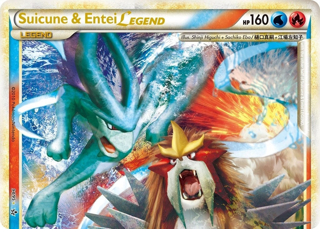 Image for Suicune & Entei Legend (Top) (94/95) (Unleashed) - Pokemon