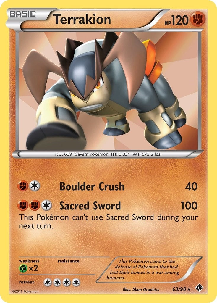 Image for Terrakion (63/98) (Emerging Powers) - Pokemon