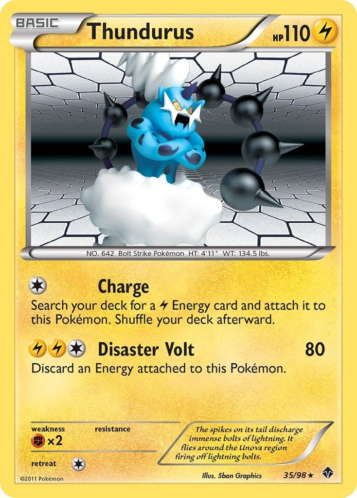 Image for Thundurus (35/98) (Emerging Powers) - Pokemon