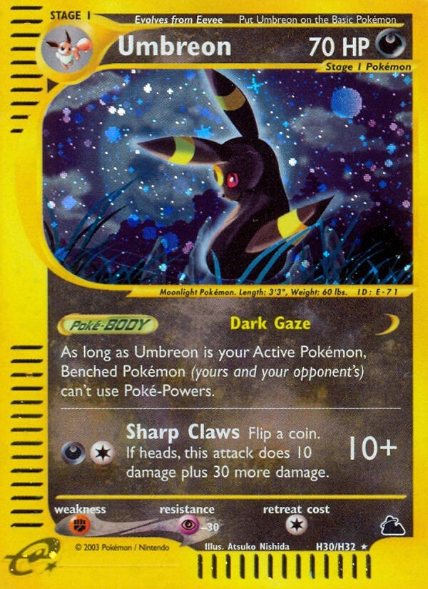Image for Umbreon (H30) (H30/H32) (Skyridge) - Pokemon
