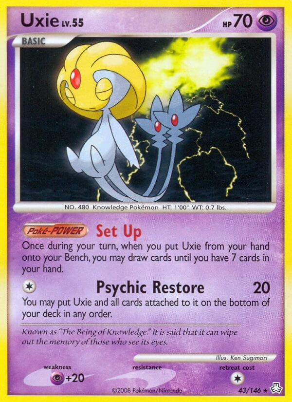 Image for Uxie (43/146) (Legends Awakened) - Pokemon