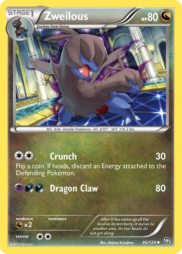 Image for Zweilous (95) (95/124) (Dragons Exalted) - Pokemon