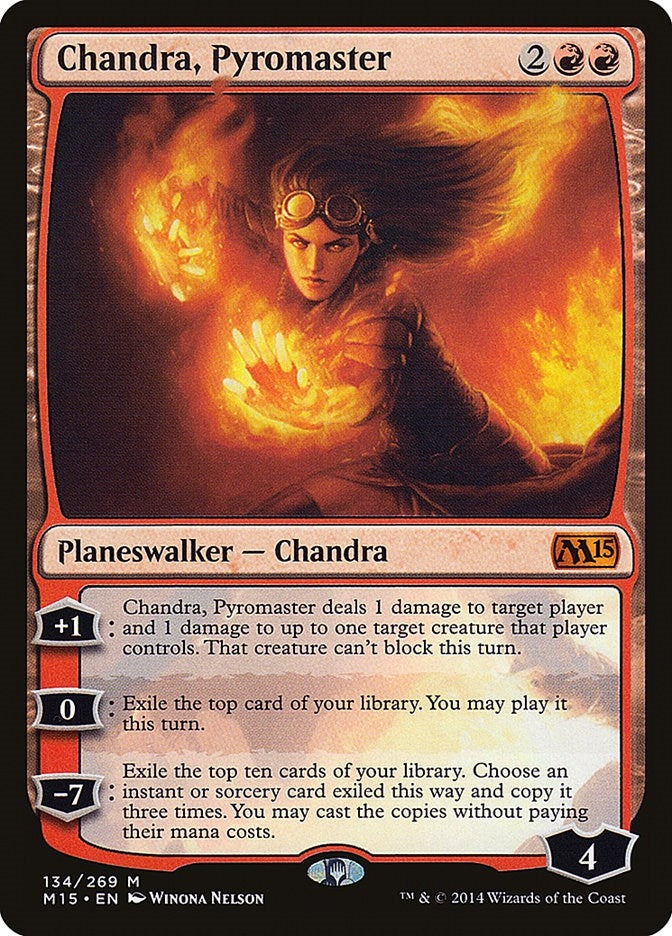 Image for Chandra, Pyromaster (134) (Magic 2015 (M15)) - Magic: The Gathering