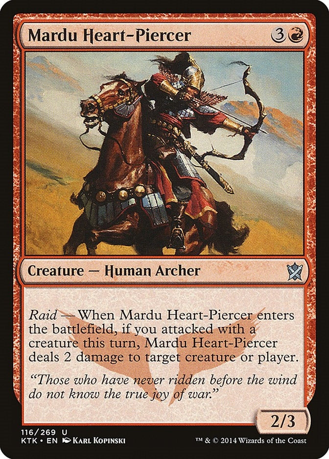 Image for Mardu Heart-Piercer (116) (Khans of Tarkir) - Magic: The Gathering