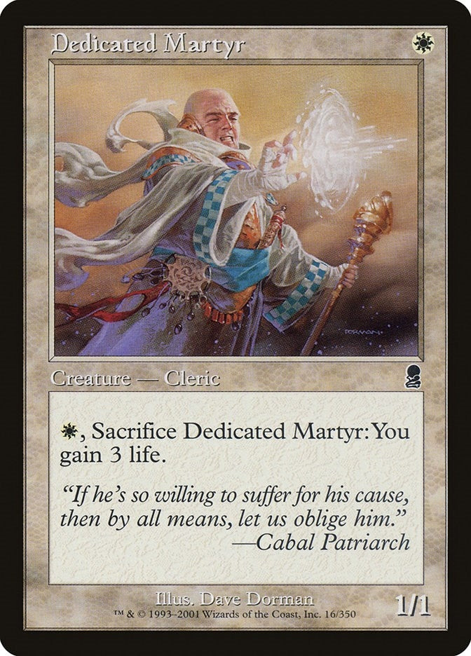 Image for Dedicated Martyr (16) (Odyssey) - Magic: The Gathering