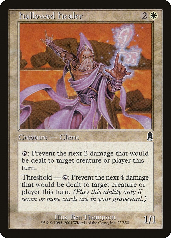 Image for Hallowed Healer (25) (Odyssey) - Magic: The Gathering