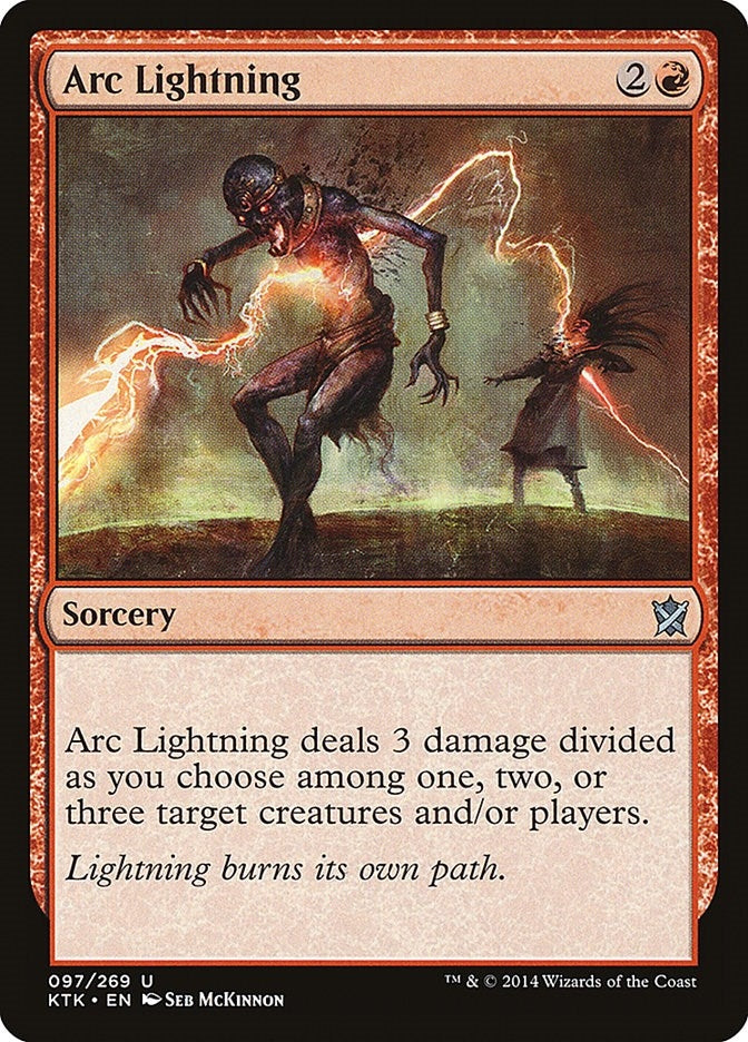 Image for Arc Lightning (97) (Khans of Tarkir) - Magic: The Gathering
