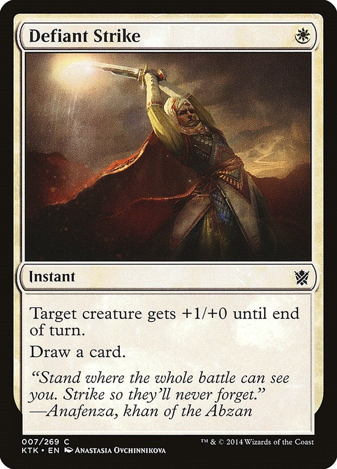 Image for Defiant Strike (7) (Khans of Tarkir) - Magic: The Gathering