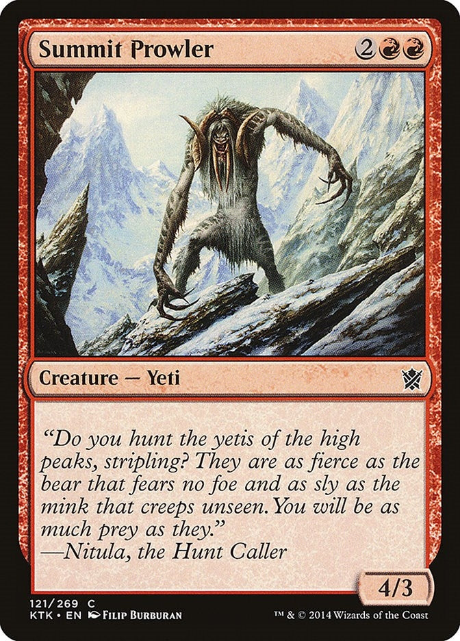 Image for Summit Prowler (121) (Khans of Tarkir) - Magic: The Gathering