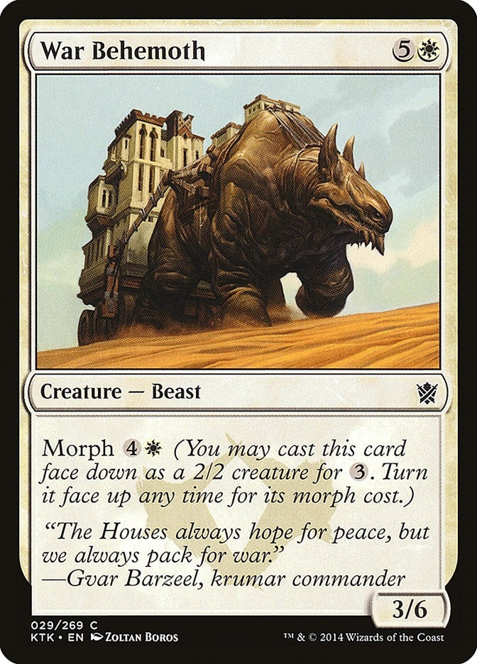 Image for War Behemoth (29) (Khans of Tarkir) - Magic: The Gathering