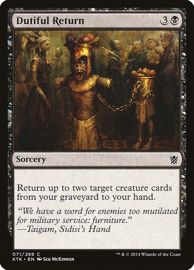 Image for Dutiful Return (71) (Khans of Tarkir) - Magic: The Gathering