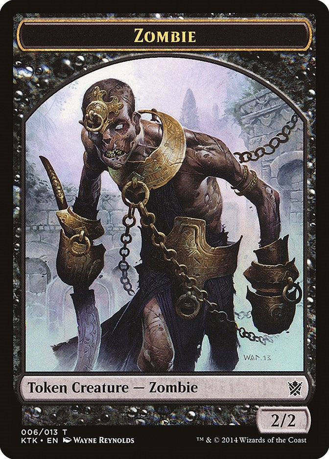 Image for Zombie Token (6) (Khans of Tarkir) - Magic: The Gathering