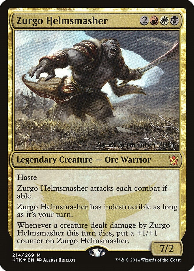 Image for Zurgo Helmsmasher (214) (Prerelease Cards) - Magic: The Gathering