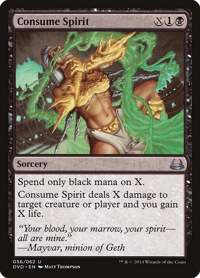 Image for Consume Spirit (56) (Duel Decks: Anthology) - Magic: The Gathering